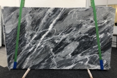 Supply polished slabs 0.8 cm in natural marble BARDIGLIO NUVOLATO SCURO 1172. Detail image pictures 