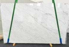 Supply polished slabs 0.8 cm in natural marble BIANCO CARRARA C 1647. Detail image pictures 