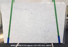 Supply polished slabs 1.2 cm in natural marble BIANCO GIOIA EXTRA 1152. Detail image pictures 