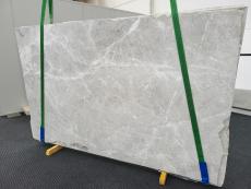 Supply honed slabs 0.8 cm in natural marble BRILLIANT GREY 1583. Detail image pictures 