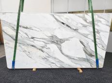 Supply polished slabs 2 cm in natural marble CALACATTA BORGHINI 1571. Detail image pictures 