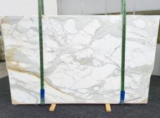Supply polished slabs 2 cm in natural marble CALACATTA EXTRA 1580. Detail image pictures 