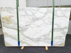 Supply polished slabs 2 cm in natural marble CALACATTA EXTRA 1580. Detail image pictures 