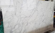 Supply polished slabs 0.8 cm in natural marble CALACATTA EXTRA 2187. Detail image pictures 
