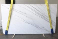 Supply polished slabs 0.8 cm in natural marble CALACATTA LINCOLN 1741M. Detail image pictures 