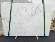 Supply polished slabs 0.8 cm in natural marble calacatta miele 1787. Detail image pictures 