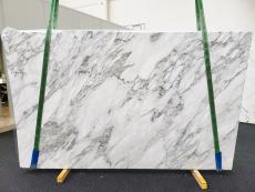Supply polished slabs 0.8 cm in natural marble CALACATTA VAGLI 1621. Detail image pictures 
