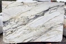 Supply diamondcut blocks 1.2 cm in natural marble CALACATTA VIOLA D211108. Detail image pictures 