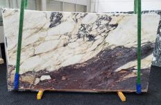 Supply polished slabs 2 cm in natural marble CALACATTA VIOLA 1440. Detail image pictures 