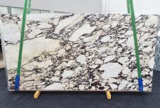 Supply polished slabs 0.8 cm in natural marble CALACATTA VIOLA 1431. Detail image pictures 