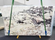 Supply polished slabs 0.8 cm in natural marble CALACATTA VIOLA 1498. Detail image pictures 
