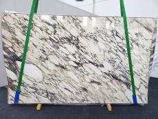 Supply polished slabs 0.8 cm in natural marble CALACATTA VIOLA 1611. Detail image pictures 