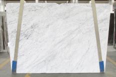 Supply polished slabs 0.8 cm in natural marble CARRARA 1662M. Detail image pictures 