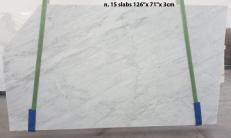Supply polished slabs 1.2 cm in natural marble CARRARA #613. Detail image pictures 