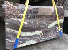 Supply diamondcut slabs 0.8 cm in natural marble CIPOLLINO VIOLA C0511. Detail image pictures 