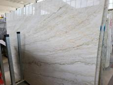 Supply polished slabs 0.8 cm in natural quartzite CREAM RIVER D220414. Detail image pictures 