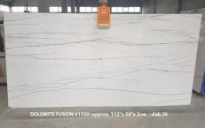 Supply polished slabs 0.8 cm in natural Dolomite DOLOMITE FUSION 1150. Detail image pictures 