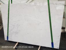 Supply polished slabs 0.8 cm in natural Dolomite DOLOMITE ORION WHITE 1127. Detail image pictures 