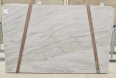 Supply polished slabs 1.2 cm in natural quartzite EXTREME BLANC 2530. Detail image pictures 
