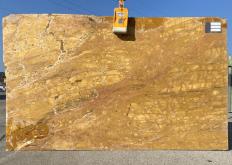Supply polished slabs 0.8 cm in natural marble GIALLO SIENA BROCCATELLO S0062. Detail image pictures 