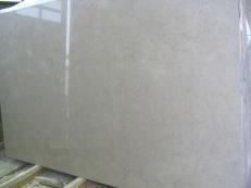 Supply polished slabs 0.8 cm in natural marble GOHARE BEIGE E_H401. Detail image pictures 