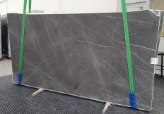 Supply honed slabs 0.8 cm in natural marble GRAFFITE 1325. Detail image pictures 