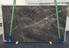Supply polished slabs 0.8 cm in natural marble GRAFFITE 1523. Detail image pictures 