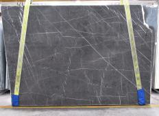 Supply polished slabs 0.8 cm in natural marble GRAFFITE 1893M. Detail image pictures 