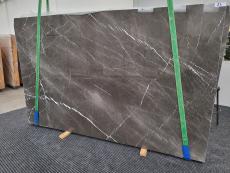 Supply polished slabs 0.8 cm in natural marble GRAFFITE 1584. Detail image pictures 