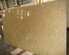 Supply honed slabs 0.8 cm in natural limestone HALILA WITH FOSSILS - JS5555 J_07067. Detail image pictures 