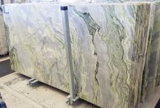 Supply polished slabs 0.8 cm in natural marble HIMALAYA GREEN TL0158. Detail image pictures 