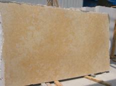 Supply honed slabs 0.8 cm in natural limestone JERUSALEM GOLD DARK JS3632 J_07064. Detail image pictures 