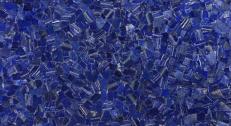 Supply polished slabs 1 cm in natural semi precious stone LAPIS AA-LAS. Detail image pictures 