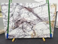 Supply polished slabs 2 cm in natural marble LILAC 1678. Detail image pictures 