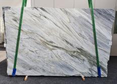 Supply polished slabs 0.8 cm in natural marble Manhattan Grey 1357. Detail image pictures 