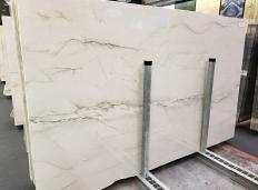 Supply diamondcut slabs 0.8 cm in natural quartzite MONT BLANK GX26198. Detail image pictures 
