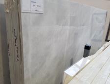 Supply polished slabs 0.8 cm in natural marble MUGLA WHITE SL0258. Detail image pictures 
