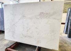 Supply polished slabs 0.8 cm in natural marble MYSTERY WHITE 22318. Detail image pictures 