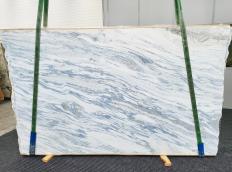 Supply polished slabs 0.8 cm in natural marble NAMIBIAN SKY 1538. Detail image pictures 