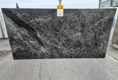 Supply polished slabs 0.8 cm in natural marble NERO FANTASY CL0018. Detail image pictures 