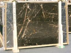 Supply polished slabs 2 cm in natural marble NOIR SAINT LAURENT E-14526. Detail image pictures 