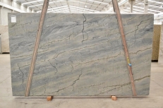 Supply polished slabs 1.2 cm in natural quartzite OCEAN BLUE 2382. Detail image pictures 