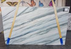 Supply polished slabs 0.8 cm in natural quartzite ONDA BLUE AA T0100. Detail image pictures 