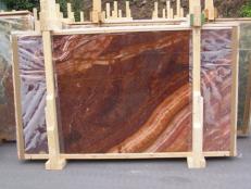 Supply polished slabs 0.8 cm in natural onyx ONYX RED EXTRA E-ORE14634. Detail image pictures 