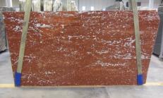 Supply polished slabs 0.8 cm in natural marble ROSSO FRANCIA 1007M. Detail image pictures 