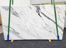 Supply polished slabs 0.8 cm in natural marble STATUARIO CORCHIA 1486. Detail image pictures 