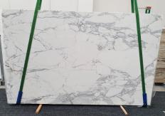 Supply polished slabs 0.8 cm in natural marble STATUARIO EXTRA 1437. Detail image pictures 