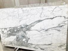Supply polished slabs 0.8 cm in natural marble STATUARIO VENATO 1348. Detail image pictures 