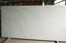 Supply polished slabs 3 cm in artificial aglo quartz TIRRENO AB 9331. Detail image pictures 
