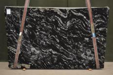 Supply polished slabs 1.2 cm in natural granite TITANIUM BLUE 2156. Detail image pictures 